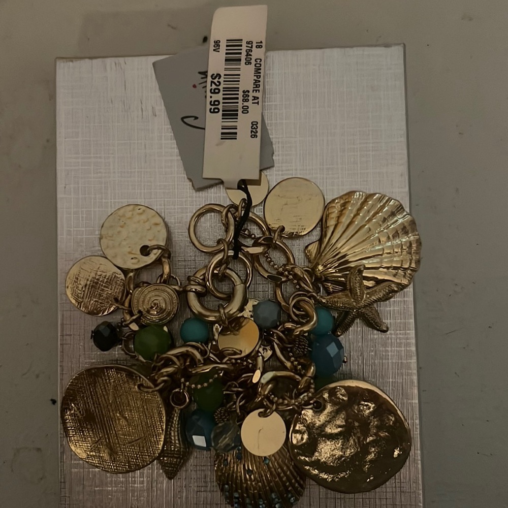 Beach charm bracelet